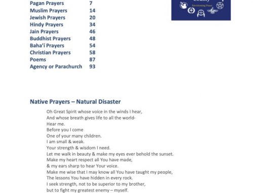 Interfaith Prayers during Natural Disasters